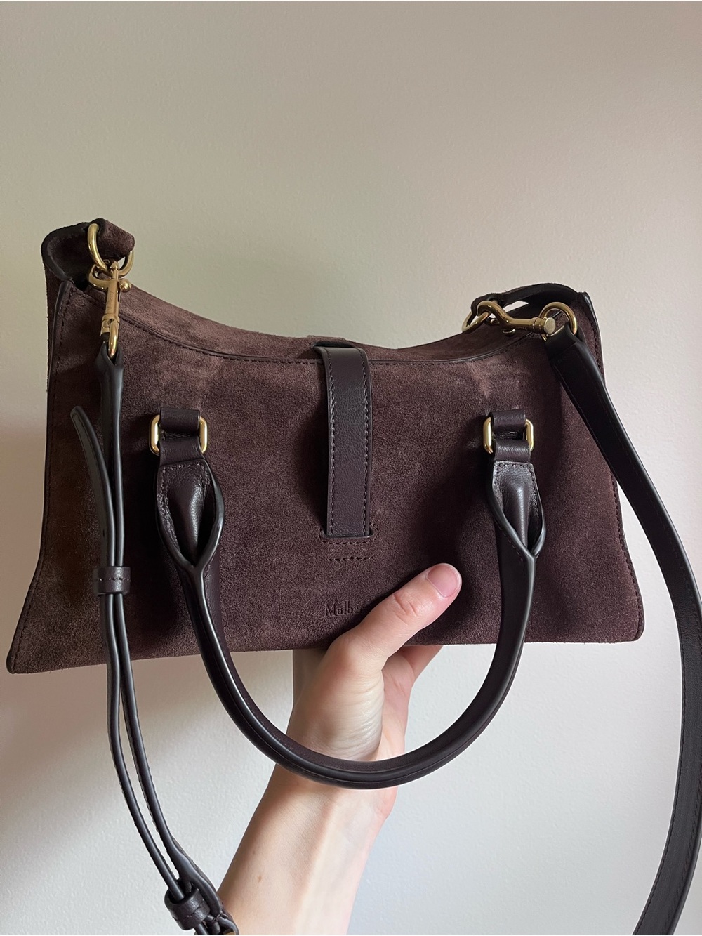 Mulberry Small Roxanne Chocolate Suede - Picture 2 of 8